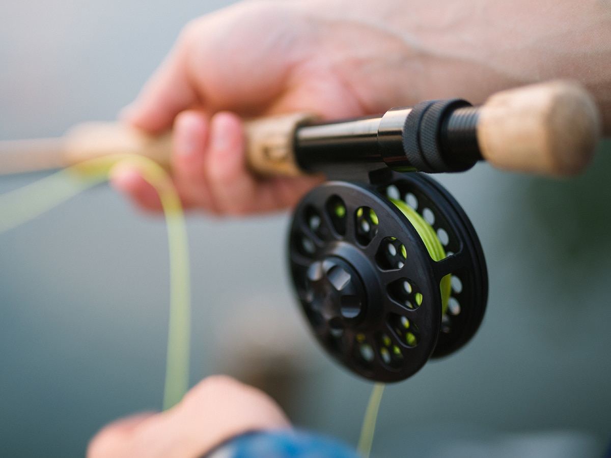 Fly fishing on a Vermont river