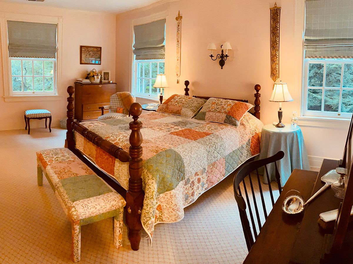 Sally M. Cowles Room with queen-size cannonball bed